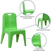 image:imageFlash Furniture Whitney 4 Pack Plastic Stackable School Chairs with 1325 Seat Height Assorted ColorsGreen
