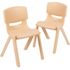 image:imageFlash Furniture Whitney 4 Pack Plastic Stackable School Chairs with 1325 Seat Height Assorted ColorsNatural