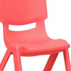 image:imageFlash Furniture Whitney 4 Pack Plastic Stackable School Chairs with 1325 Seat Height Assorted ColorsRed