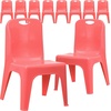 image:imageFlash Furniture Whitney 4 Pack Plastic Stackable School Chairs with 1325 Seat Height Assorted ColorsRed