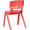 image:imageFlash Furniture Whitney 4 Pack Plastic Stackable School Chairs with 1325 Seat Height Assorted ColorsRed