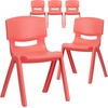 image:imageFlash Furniture Whitney 4 Pack Plastic Stackable School Chairs with 1325 Seat Height Assorted ColorsRed