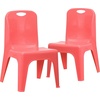 image:imageFlash Furniture Whitney 4 Pack Plastic Stackable School Chairs with 1325 Seat Height Assorted ColorsRed
