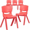 image:imageFlash Furniture Whitney 4 Pack Plastic Stackable School Chairs with 1325 Seat Height Assorted ColorsRed