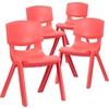 image:imageFlash Furniture Whitney 4 Pack Plastic Stackable School Chairs with 1325 Seat Height Assorted ColorsRed
