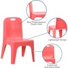 image:imageFlash Furniture Whitney 4 Pack Plastic Stackable School Chairs with 1325 Seat Height Assorted ColorsRed
