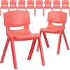 image:imageFlash Furniture Whitney 4 Pack Plastic Stackable School Chairs with 1325 Seat Height Assorted ColorsRed
