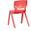 image:imageFlash Furniture Whitney 4 Pack Plastic Stackable School Chairs with 1325 Seat Height Assorted ColorsRed
