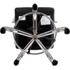 image:imageFlash Furniture Whitney MidBack Swivel LeatherSoft Drafting Chair with Padded Seat Armrests and Foot Ring Adjustable Office Chair WhiteChromeBlack