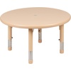 image:imageFlash Furniture Wren 33 Round Natural Plastic Height AdjusTable with Rounded Safety Corners Activity Table with Rounded Safety CornersNatural