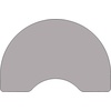image:imageFlash Furniture Wren 48W x 72L Kidney Grey Thermal Laminate Activity Table  Height Adjustable Short LegsGrey