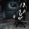 image:imageFlash Furniture X20 Gaming Chair Racing Office Ergonomic Computer PC Adjustable Swivel Chair with Fully Reclining Back in Gray LeatherSoftBlack