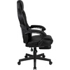 image:imageFlash Furniture X20 Gaming Chair Racing Office Ergonomic Computer PC Adjustable Swivel Chair with Fully Reclining Back in Gray LeatherSoftBlack