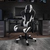 image:imageFlash Furniture X20 Gaming Chair Racing Office Ergonomic Computer PC Adjustable Swivel Chair with Fully Reclining Back in Gray LeatherSoftBlack