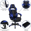 image:imageFlash Furniture X20 Gaming Chair Racing Office Ergonomic Computer PC Adjustable Swivel Chair with Fully Reclining Back in Gray LeatherSoftBlackBlue