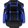 image:imageFlash Furniture X20 Gaming Chair Racing Office Ergonomic Computer PC Adjustable Swivel Chair with Fully Reclining Back in Gray LeatherSoftBlackBlue