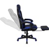 image:imageFlash Furniture X20 Gaming Chair Racing Office Ergonomic Computer PC Adjustable Swivel Chair with Fully Reclining Back in Gray LeatherSoftBlackBlue