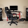image:imageFlash Furniture X20 Gaming Chair Racing Office Ergonomic Computer PC Adjustable Swivel Chair with Fully Reclining Back in Gray LeatherSoftBlackGray