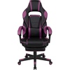 image:imageFlash Furniture X20 Gaming Chair Racing Office Ergonomic Computer PC Adjustable Swivel Chair with Fully Reclining Back in Gray LeatherSoftBlackPurple