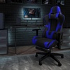 image:imageFlash Furniture X20 Gaming Chair Racing Office Ergonomic Computer PC Adjustable Swivel Chair with Fully Reclining Back in Gray LeatherSoftBlue