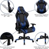 image:imageFlash Furniture X20 Gaming Chair Racing Office Ergonomic Computer PC Adjustable Swivel Chair with Fully Reclining Back in Gray LeatherSoftBlue