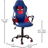 image:imageFlash Furniture X20 Gaming Chair Racing Office Ergonomic Computer PC Adjustable Swivel Chair with Fully Reclining Back in Gray LeatherSoftBlueRed