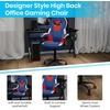 image:imageFlash Furniture X20 Gaming Chair Racing Office Ergonomic Computer PC Adjustable Swivel Chair with Fully Reclining Back in Gray LeatherSoftBlueRed