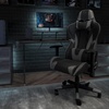 image:imageFlash Furniture X20 Gaming Chair Racing Office Ergonomic Computer PC Adjustable Swivel Chair with Fully Reclining Back in Gray LeatherSoftGrey
