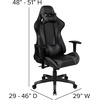 image:imageFlash Furniture X20 Gaming Chair Racing Office Ergonomic Computer PC Adjustable Swivel Chair with Fully Reclining Back in Gray LeatherSoftGrey