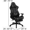 image:imageFlash Furniture X20 Gaming Chair Racing Office Ergonomic Computer PC Adjustable Swivel Chair with Fully Reclining Back in Gray LeatherSoftGrey