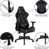 image:imageFlash Furniture X20 Gaming Chair Racing Office Ergonomic Computer PC Adjustable Swivel Chair with Fully Reclining Back in Gray LeatherSoftGrey
