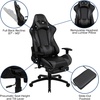 image:imageFlash Furniture X20 Gaming Chair Racing Office Ergonomic Computer PC Adjustable Swivel Chair with Fully Reclining Back in Gray LeatherSoftGrey