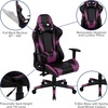 image:imageFlash Furniture X20 Gaming Chair Racing Office Ergonomic Computer PC Adjustable Swivel Chair with Fully Reclining Back in Gray LeatherSoftPurple