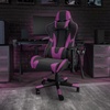image:imageFlash Furniture X20 Gaming Chair Racing Office Ergonomic Computer PC Adjustable Swivel Chair with Fully Reclining Back in Gray LeatherSoftPurple