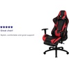 image:imageFlash Furniture X20 Gaming Chair Racing Office Ergonomic Computer PC Adjustable Swivel Chair with Fully Reclining Back in Gray LeatherSoftRed