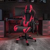 image:imageFlash Furniture X20 Gaming Chair Racing Office Ergonomic Computer PC Adjustable Swivel Chair with Fully Reclining Back in Gray LeatherSoftRed