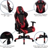 image:imageFlash Furniture X20 Gaming Chair Racing Office Ergonomic Computer PC Adjustable Swivel Chair with Fully Reclining Back in Gray LeatherSoftRed