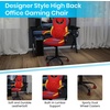 image:imageFlash Furniture X20 Gaming Chair Racing Office Ergonomic Computer PC Adjustable Swivel Chair with Fully Reclining Back in Gray LeatherSoftRedBlueYellow