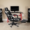 image:imageFlash Furniture X20 Gaming Chair Racing Office Ergonomic Computer PC Adjustable Swivel Chair with Fully Reclining Back in Gray LeatherSoftWhite