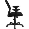 image:imageFlash Furniture YGO Office Chair MidBack Black Mesh Swivel Task Office ChairWith Arms