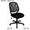image:imageFlash Furniture YGO Office Chair MidBack Black Mesh Swivel Task Office ChairWithout Arms