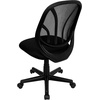 image:imageFlash Furniture YGO Office Chair MidBack Black Mesh Swivel Task Office ChairWithout Arms