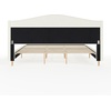 image:imageMartha Stewart Amelia Platform Bed with Curved Headboard and Cushioned Side Rails Boucle Upholstery Wood Slat Foundation No Box Spring Needed King OffWhite BoucleOffwhite BoucleLight Beech Legs