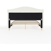 image:imageMartha Stewart Amelia Platform Bed with Curved Headboard and Cushioned Side Rails Boucle Upholstery Wood Slat Foundation No Box Spring Needed King OffWhite BoucleOffwhite BoucleLight Beech Legs