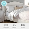 image:imageMartha Stewart Amelia Platform Bed with Curved Headboard and Cushioned Side Rails Boucle Upholstery Wood Slat Foundation No Box Spring Needed King OffWhite BoucleOffwhite BoucleLight Beech Legs