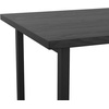 image:imageMartha Stewart Beckett Modern Trestle Desk with Open Side Shelving in White Wood Grain FinishBlack Wood Grain