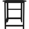 image:imageMartha Stewart Beckett Modern Trestle Desk with Open Side Shelving in White Wood Grain FinishBlack Wood Grain