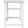 image:imageMartha Stewart Beckett Modern Trestle Desk with Open Side Shelving in White Wood Grain FinishWhite Wood Grain