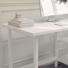 image:imageMartha Stewart Beckett Modern Trestle Desk with Open Side Shelving in White Wood Grain FinishWhite Wood Grain