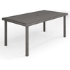 image:imageMartha Stewart Bedford 62 IndoorOutdoor Patio Table with Faux Wood Top and Rattan Wicker Finish in GrayGrey